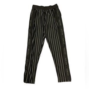 Daniel Patrick Mens Black Striped Track Pants